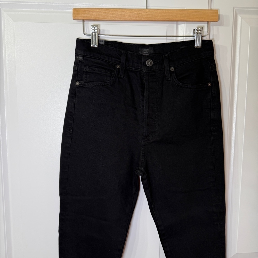 Citizens of Humanity Olivia high rise slim ankle Black Jeans Size 25 in Women’s - Picture 4 of 9